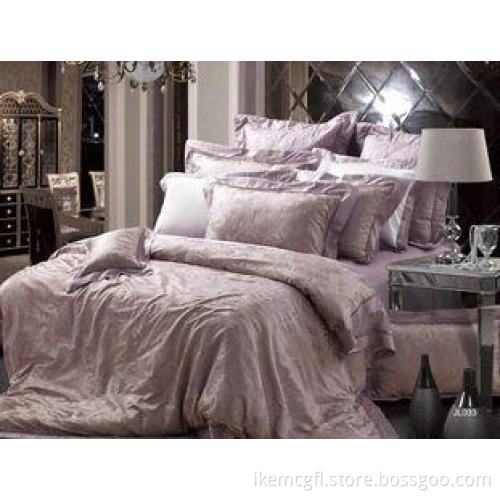 Lace Noble Elegant Silk Jacquard Luxury Bed Sets For Home K